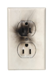Scorched outlet